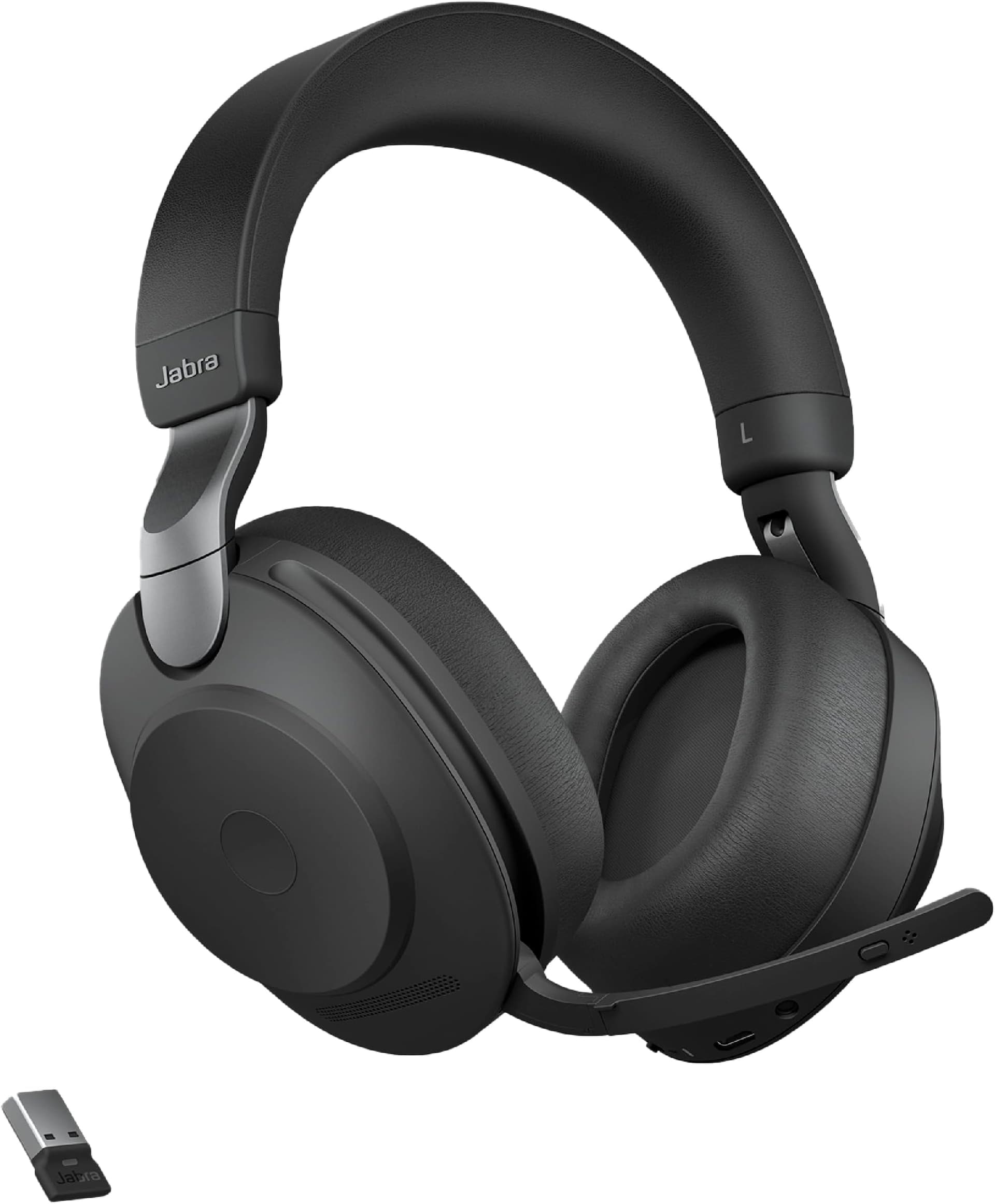 Jabra Evolve2 65 Link380a MS Stereo Black Wireless Headphone