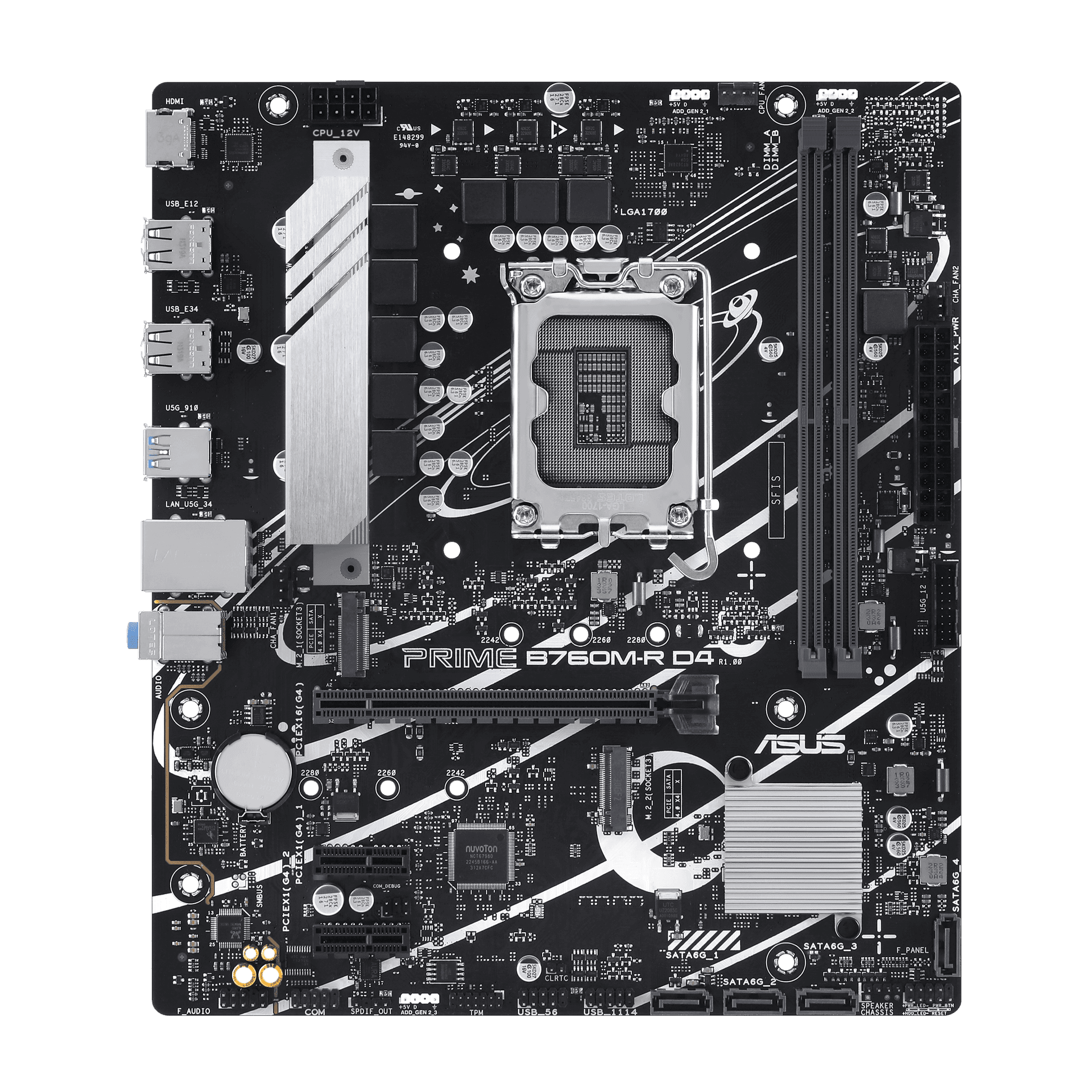 Asus PRIME B760M-R D4 1700s DDR4 ready (90MB1HA0-M0EAY0)