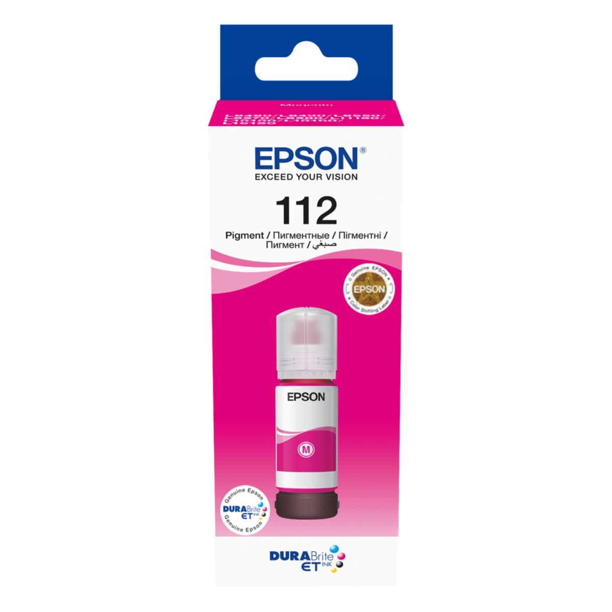 Epson 112 EcoTank Magenta ink bottle (L11160, L15150, L15160, L15180, L6490, L6550, L6570, L6580)