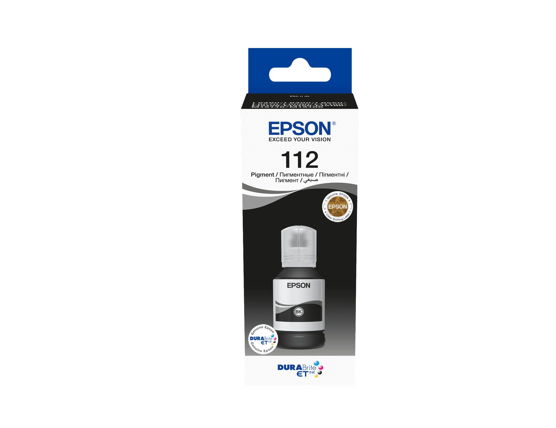 Epson 112 EcoTank Black ink bottle (L11160, L15150, L15160, L15180, L6490, L6550, L6570, L6580)