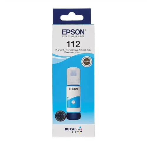 Epson 112 EcoTank Cyan ink bottle (L11160, L15150, L15160, L15180, L6490, L6550, L6570, L6580)