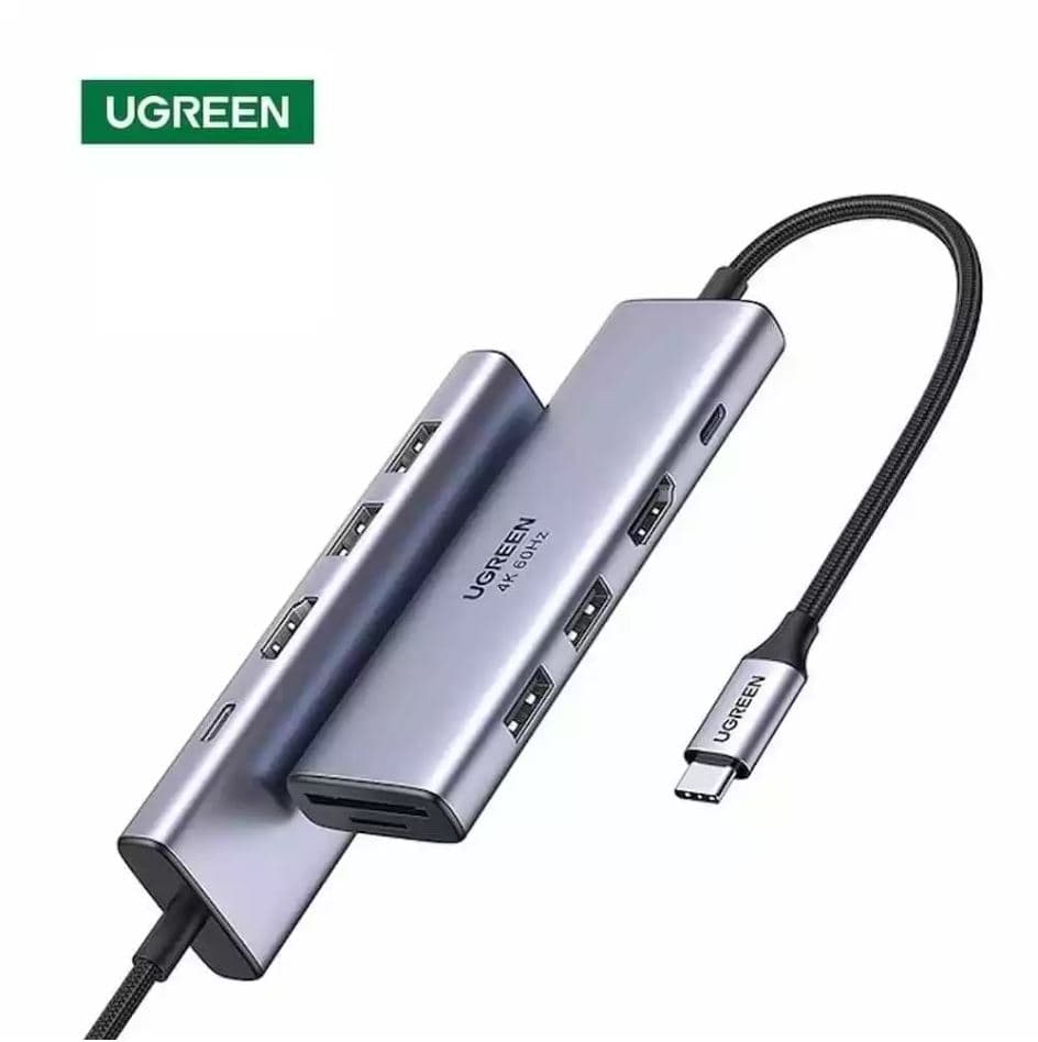 UGREEN USB 3.0 Type-C t HDMI Adapter and Multiport USB HUB with PD (15495)