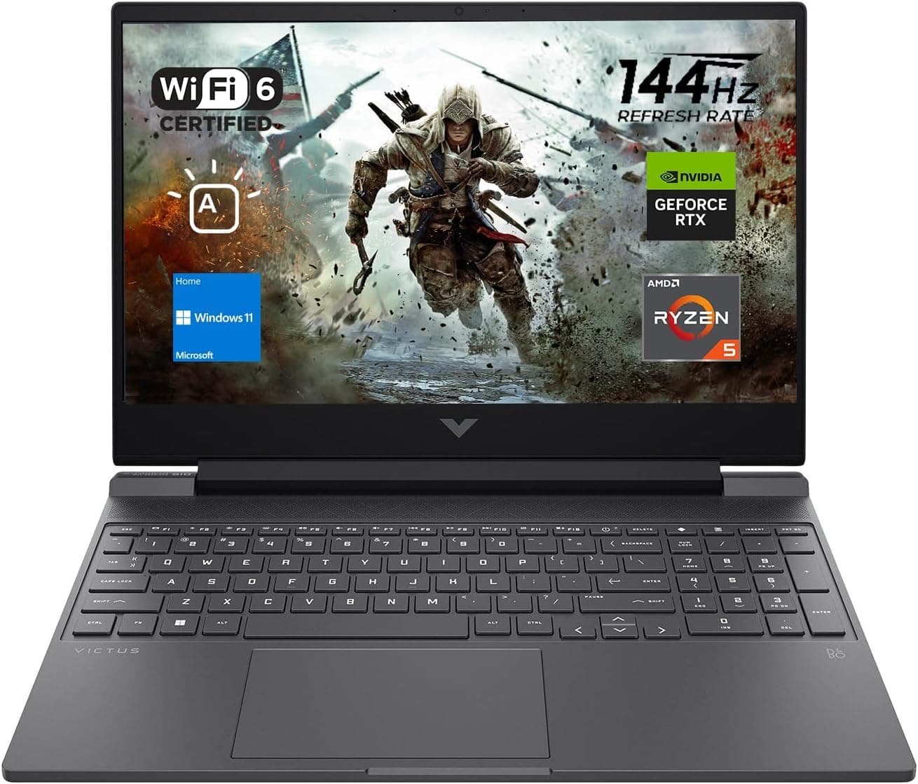 HP Victus Clamshell Roku 25C1 (D15ZFEA) 15,6" Full HD LED 1920 x 1080 144Hz, i5-14450HX, 16Gb DDR5, 512Gb SSD, VGA RTX4050 6Gb GDDR6