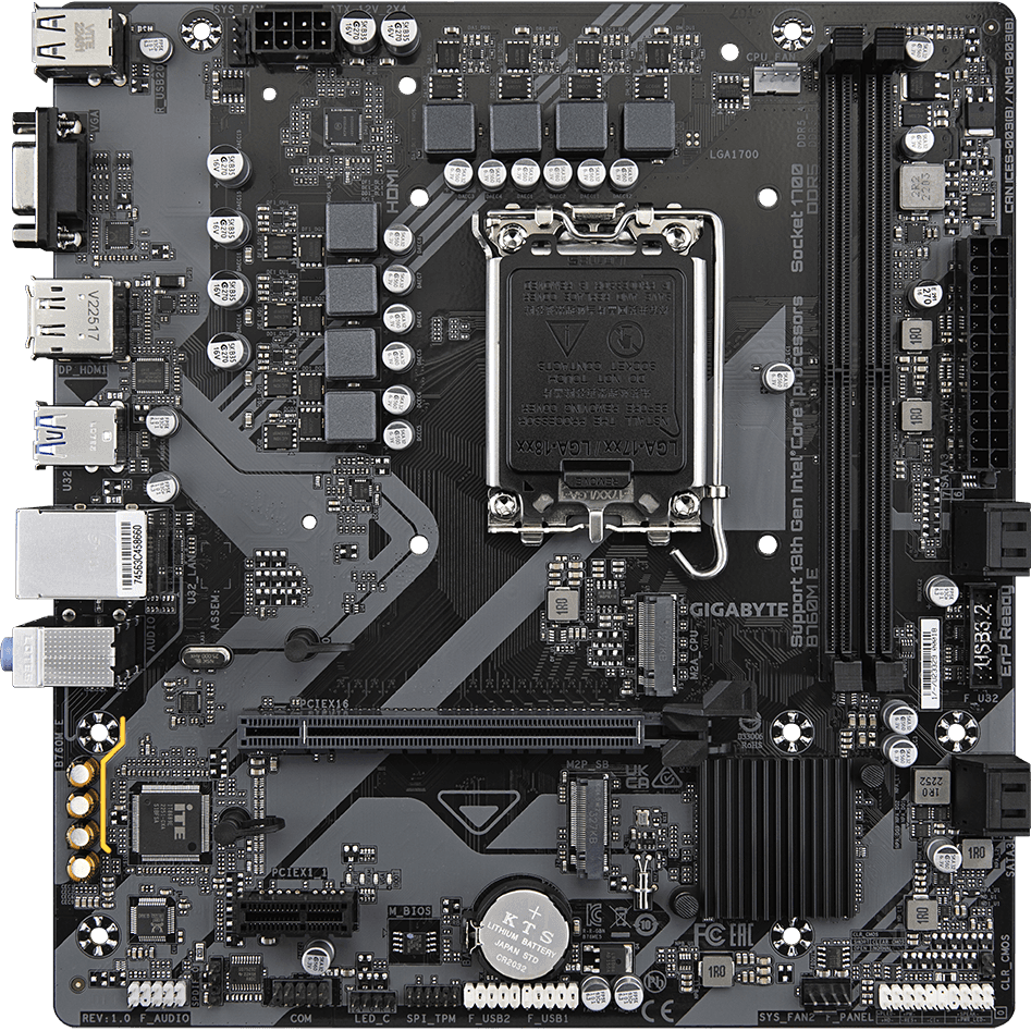 Gigabyte B760M E 1700s DDR5 ready