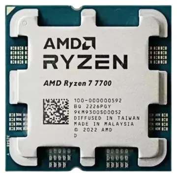 AMD Ryzen 7 7700 AM5s 8Cores 32Threads 32Mb Cache CPU