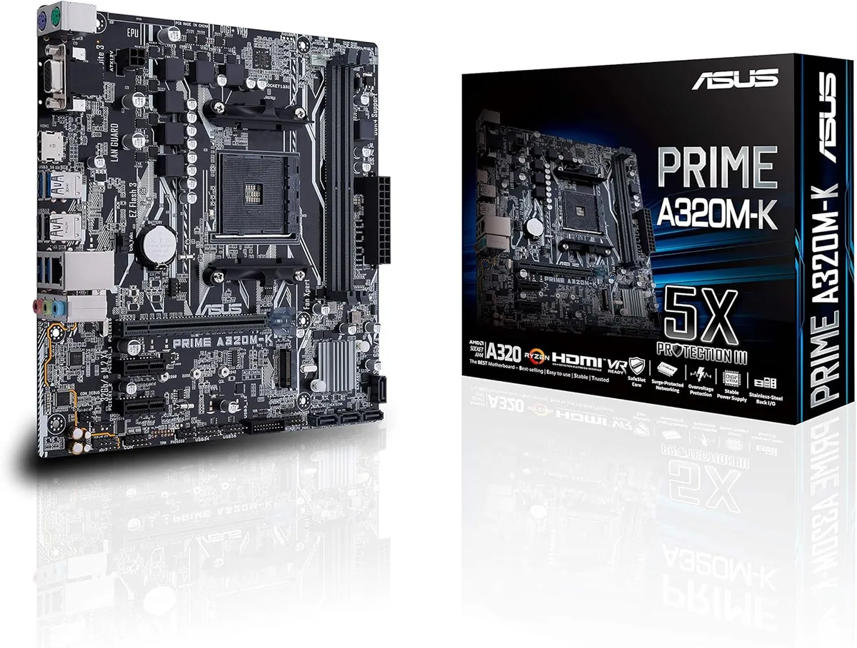 Asus Prime A320M-K AMD® A320 AM4s Ryzen