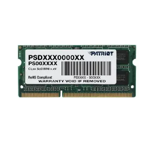 Patriot 4Gb (PSD34G1600Լ2S) DDR3 4Gb 1600 MT/s 204pin