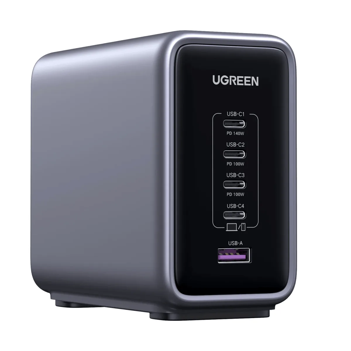 UGREEN Nexode Gan 300W Charger EU (90903B) 220V to 4 USB-C and one USB-A 5V 300Wt PD3.1 Charger