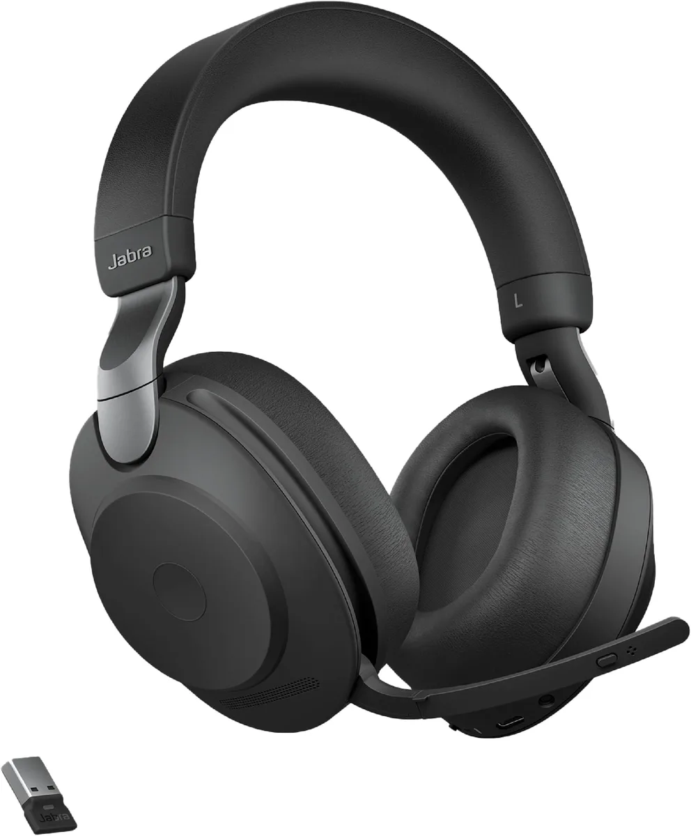 Jabra Evolve2 65 Link380a MS Stereo Black Wireless Headphone