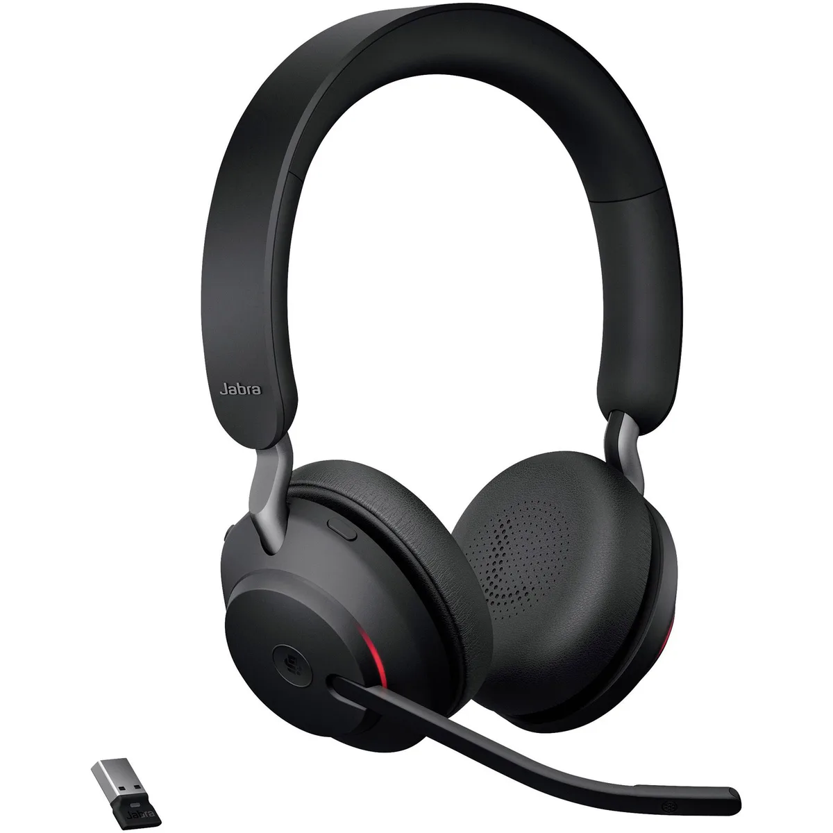 Jabra Evolve2 65, Link380a MS Stereo Stand Black Wireless Headphone
