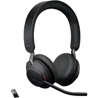 Jabra Evolve2 65, Link380a MS Stereo Stand Black Wireless Headphone