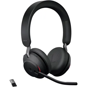 Jabra Evolve2 65, Link380a MS Stereo Stand Black Wireless Headphone