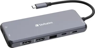 Verbatim USB-C Multiport Hub USB 3.2 Type-C to HDMI Adapter and Multiport Hub