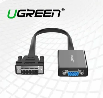 UGREEN MM108 black DVI-D to VGA Adapter with cable (40259)