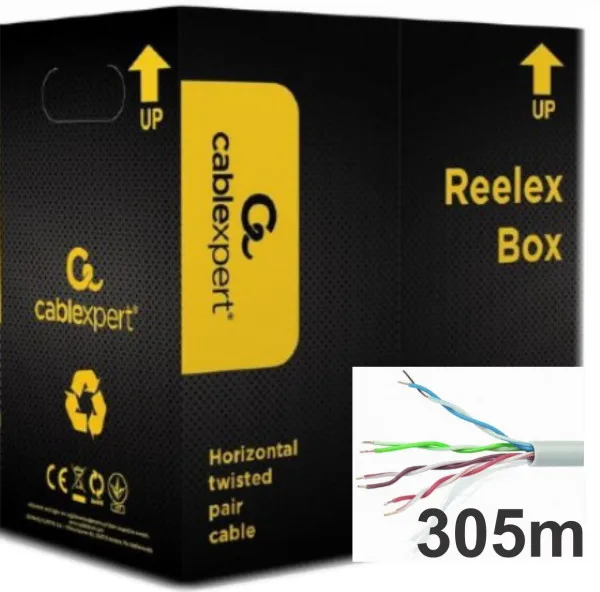 Gembird 5e UTP cables 5e network cable 305m UPC-5004E-SOL