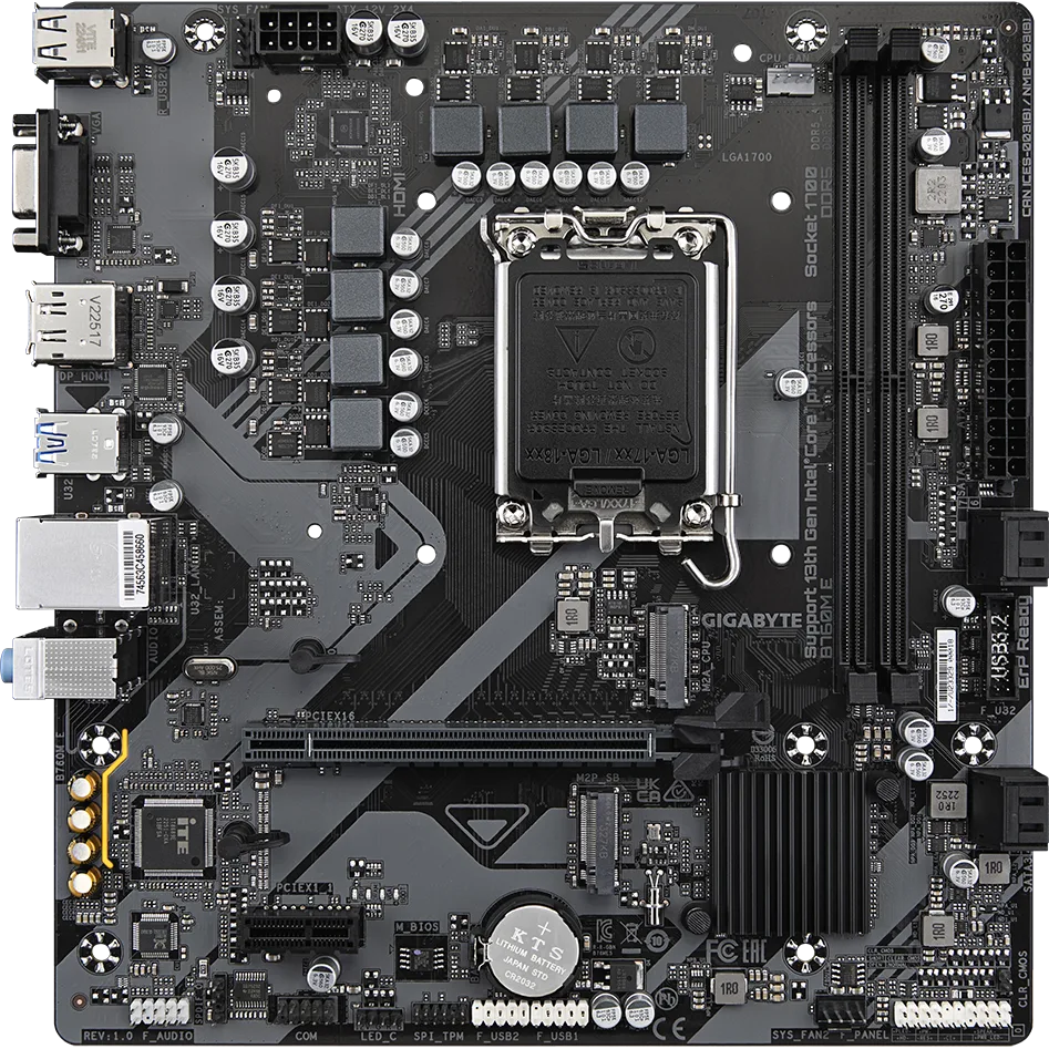 Gigabyte B760M E 1700s DDR5 ready