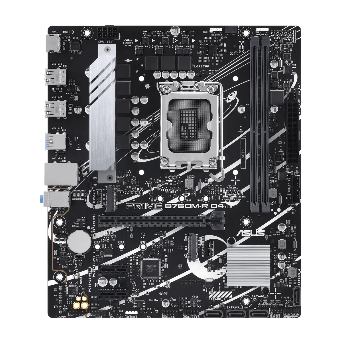 Asus PRIME B760M-R D4 1700s DDR4 ready (90MB1HA0-M0EAY0)