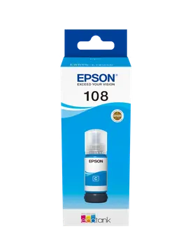 Epson 108 EcoTank Cyan Ink Bottle (L8050, L18050)