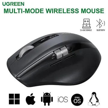 UGreen Thumb Wheel & Side Scrolling Multi-Mode Wireless Bluetooth Mouse (45792)